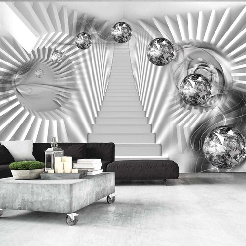  Tapeta - Silver Stairs 200x140 Slike