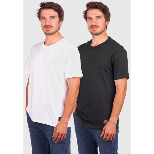 Levi&amp;#039;s Skate 2 Pack T-shirt jet black / white Slike