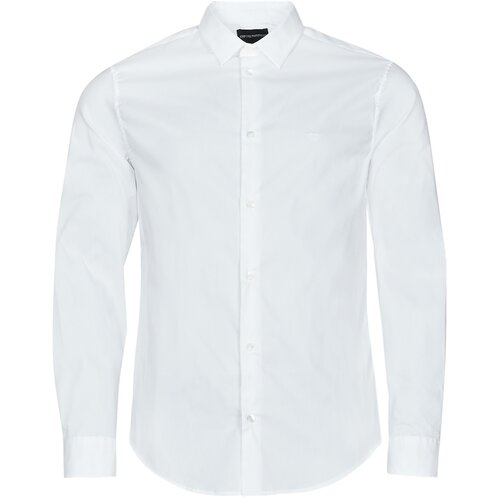 Emporio Armani Srajce z dolgimi rokavi 8N1C09 Bela Slike