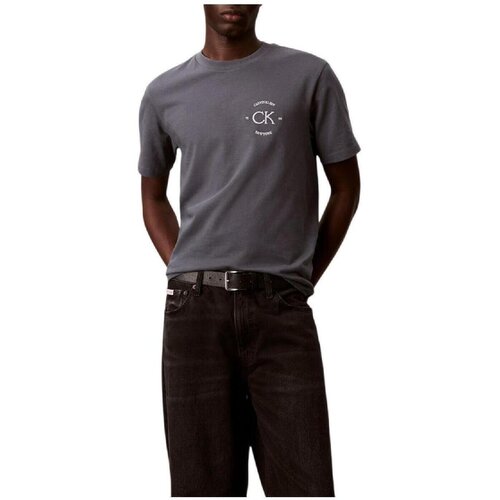 Calvin Klein Jeans Majice s kratkimi rokavi LV04RE825G CKP Siva Cene