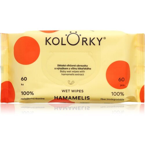 Kolorky Wet Wipes Hamamelis otro&scaron;ki nežni vlažni robčki 60 kos Cene