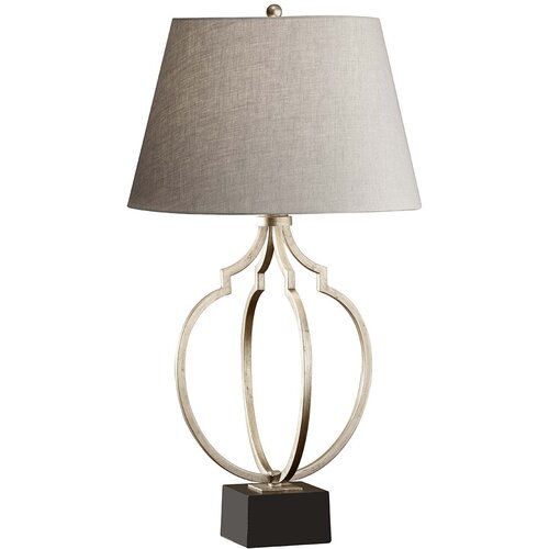 Elstead Lighting Elstead Grandeur Namizna svetilka z 1 lučjo, črna, ebenovinasto srebrni listi, E27, (22099520) Cene