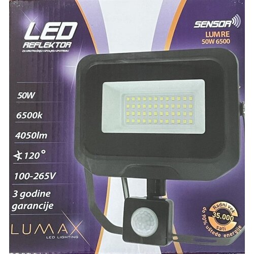 Lumax Led reflektor lumre-50w 6500k 4050lm sensor Slike