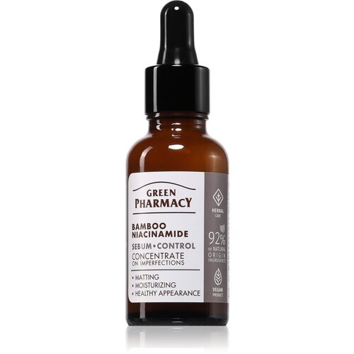 Green Pharmacy Bamboo &amp;amp; Niacinamide Face Serum intenzivno vlažilni serum 30 ml Slike