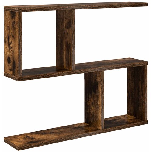 vidaXL Stenska polica Dimljen hrast 60 x 12 x 50,5 cm Inženirski les, (5000306995) Cene