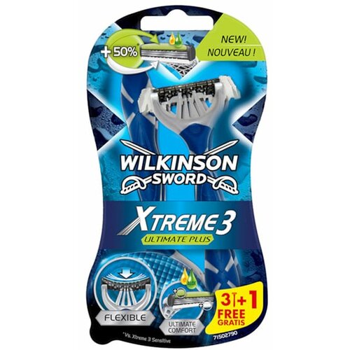 Wilkinson xtreme 3 ultimate plus brijač sa tri oštrice 4 komada Slike