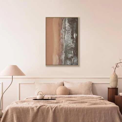  Slika - Shore Line (1 Part) Vertical 60x90 U prirodnom drvenom okviru Slike