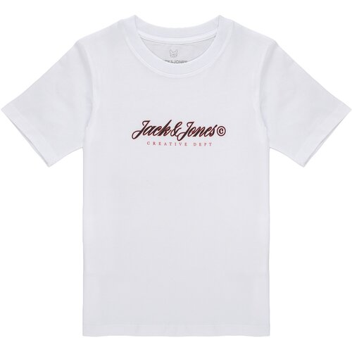 Jack &amp;amp; Jones Majice s kratkimi rokavi JORMONTAUK TYPE FRONT TEE Bela Slike