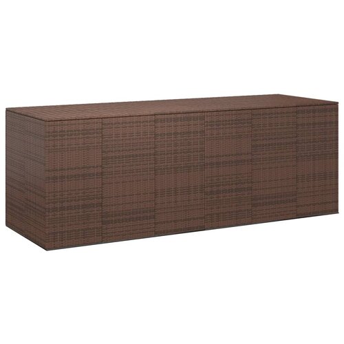 VidaXL vrtna &amp;scaron;katla za blazine pe ratan 291x100,5x104 cm rjava Slike