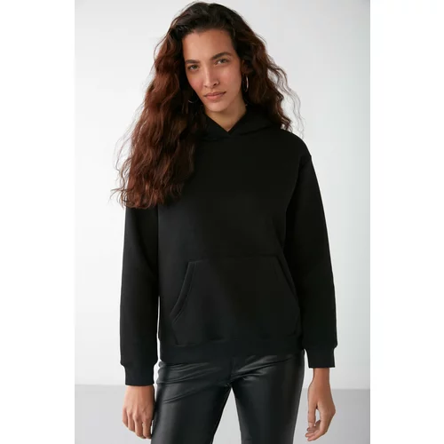 GRIMELANGE Adel Regular Relaxed Black Sweatshirt
