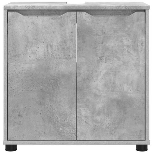  za umivaonik s policom Betonski sivi 60 x 30 x 60 cm Slike