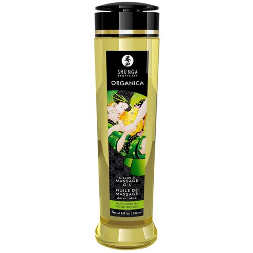Shunga Masažno olje Kissable Organica Exotic Green Tea Slike