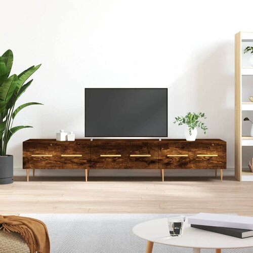 vidaXL TV omarica dimljeni hrast 150x36x30 cm inženirski les Cene