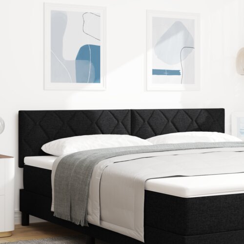  Vzglavje z LED lučmi z vzglavjem Črna 180 cm blago, (5000142501) Cene