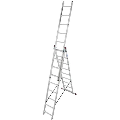  Trodelne aluminijumske merdevine Keno 3x9 - 5.7m Cene