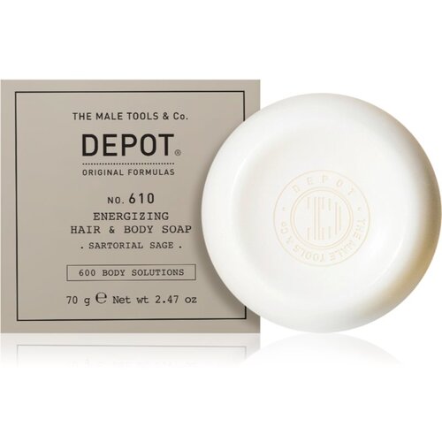 Depot No. 610 Energizing Hair&amp;amp;Body Soap sapun za tijelo i kosu 70 g Slike