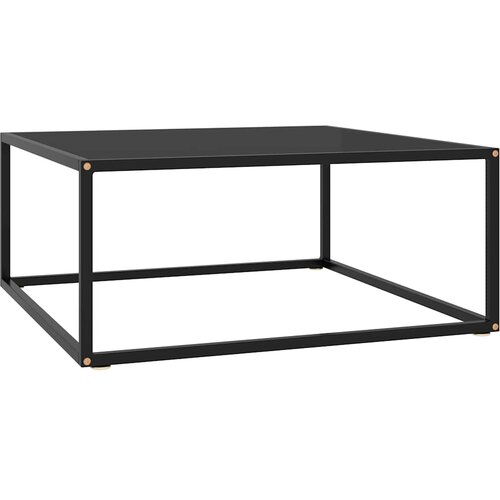  Stolić za kavu crni s crnim staklom 80 x 80 x 35 cm Cijene