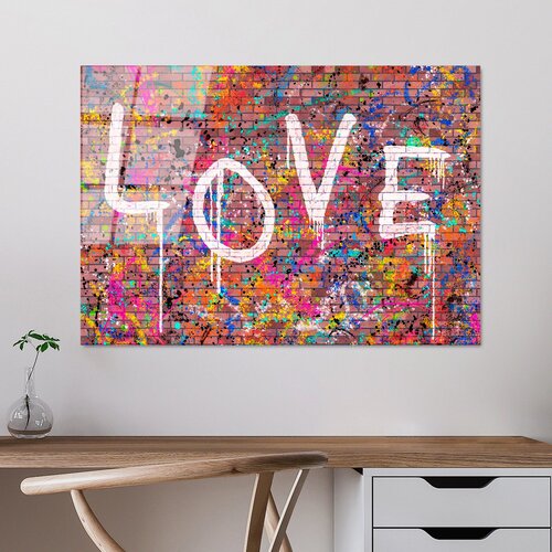 WALLXPERT UV-740 70 x 100 Multicolor Decorative Tempered Glass Painting Cene