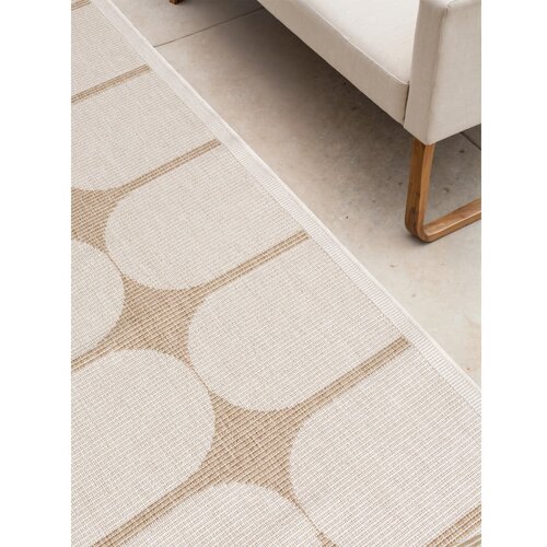 NORTHRUGS Bež-slonoko&amp;scaron;čen zunanji in notranji tekač 80x250 cm Duet Bowen &amp;ndash; Slike