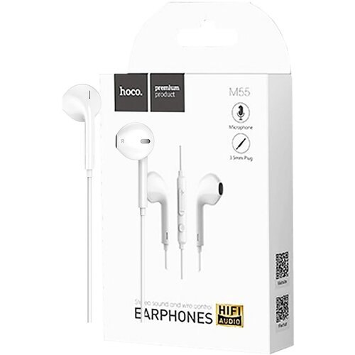 Hoco slu&scaron;alice sa mikrofonom, 3.5 mm,dužina kabela 1.2 met,bijela - M55 memory sound white Cijene