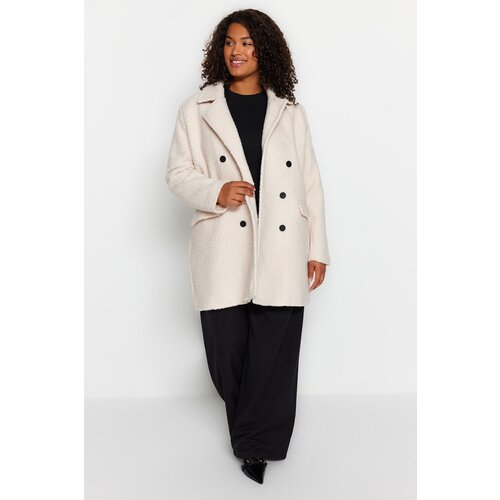 Trendyol Curve Plus Size Coat - Gray - Basic Slike