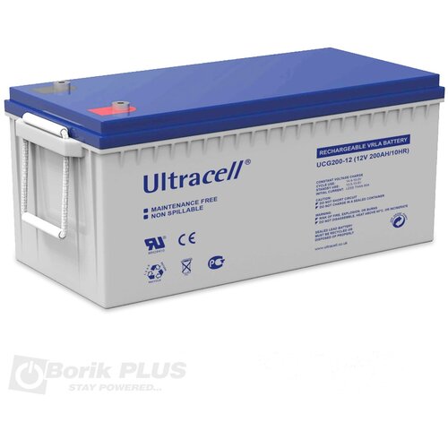 Ultracell UCG 200-12 Olovna GEL VRLA baterija 12V 200Ah Slike