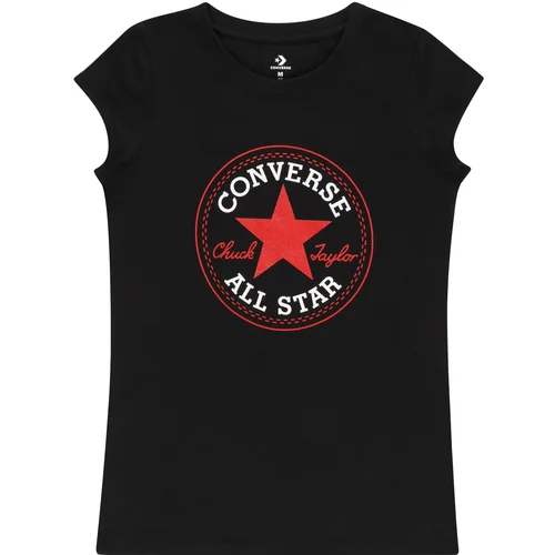 Converse TIMELESS CHUCK PATCH TEE Crna