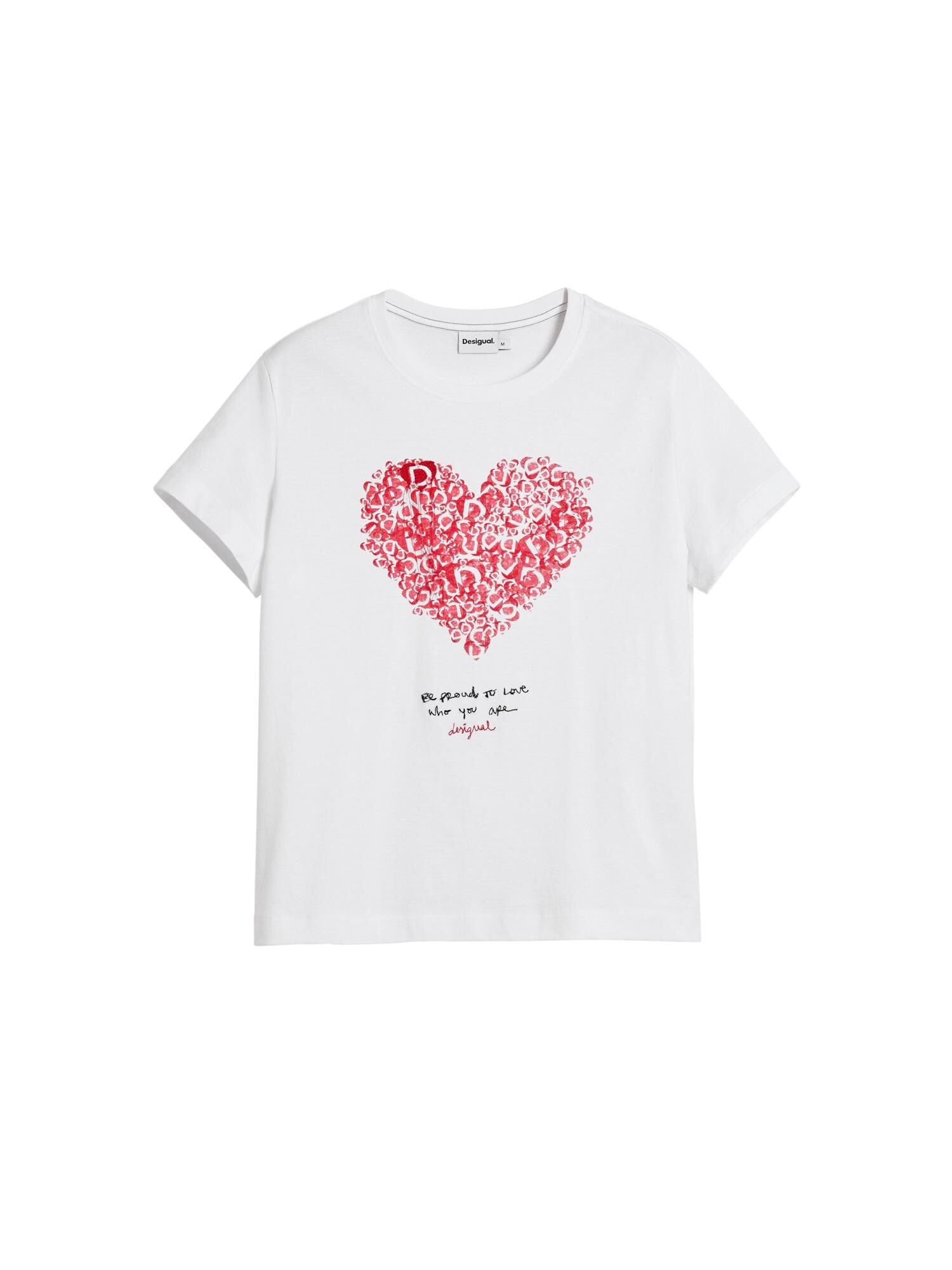 Desigual Majica crvena / crna / bijela Cene