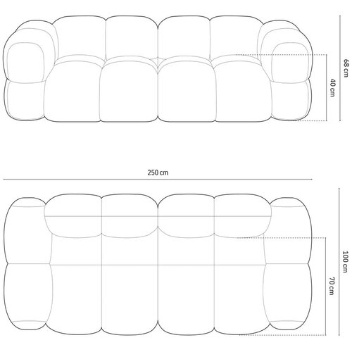Cosmopolitan Design Bež sofa 250 cm Loretto &amp;ndash; Slike