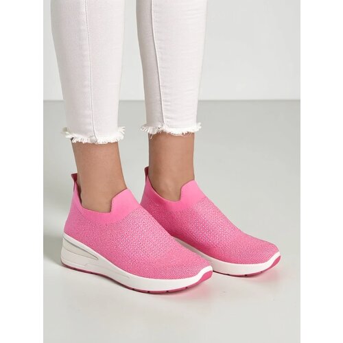 Resti Slip-on women's wedge sneakers with rhinestones Qelavise Cene