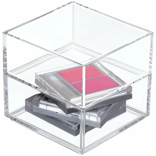 iDesign Clarity prozoren zložljiv organizator, 10 x 10 cm