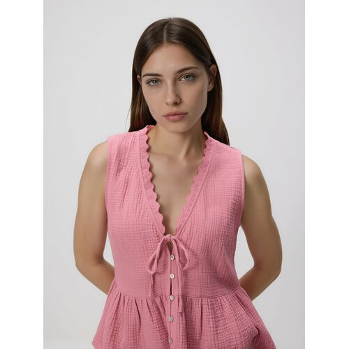 Reserved Mušelin bluza - koraljno Cene