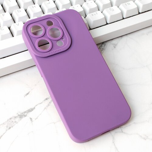 Torbica silikon pro camera za iphone 15 pro 6.1 ljubičasta Slike