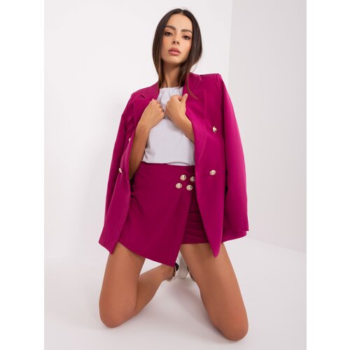 Fashion Hunters Purple women&amp;#039;s elegant set with shorts Slike