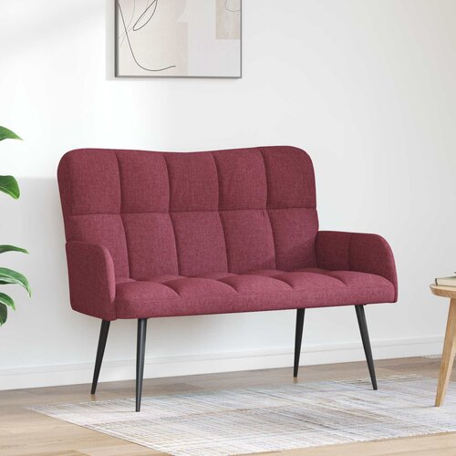 SOFA za dvije osobe Vinska crvena 115 x 61 x 87 cm Tkanina Slike