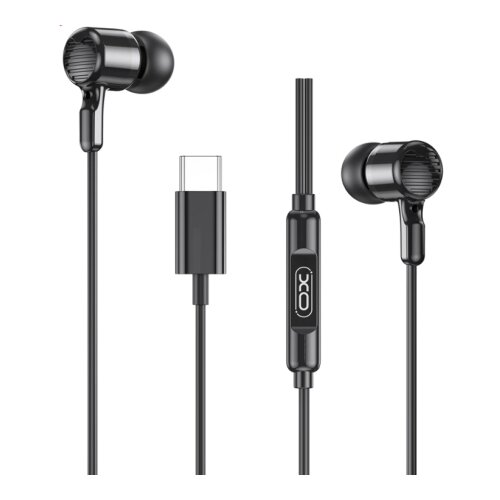 XO In-Ear Slu&amp;scaron;alice sa mikrofonom Type-C Music EP81 Black Slike