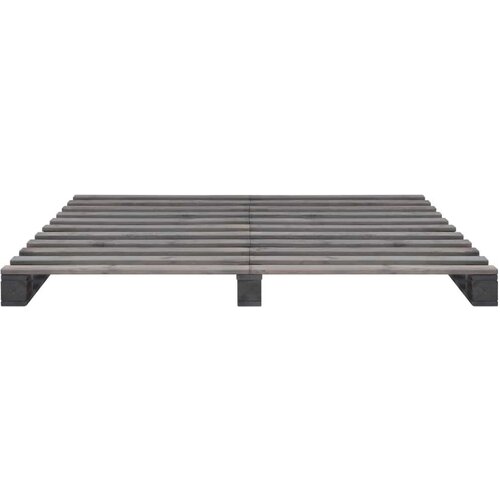  Za krevet od paleta od masivne borovine sivi 200 x 200 cm Slike