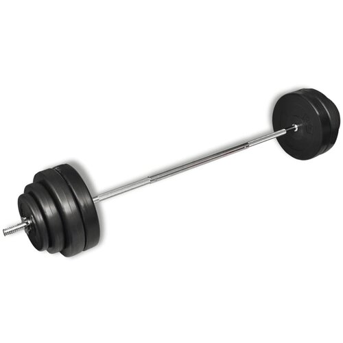 vidaXL Set šipke za dvoručni uteg s pločama 60 kg Cijene