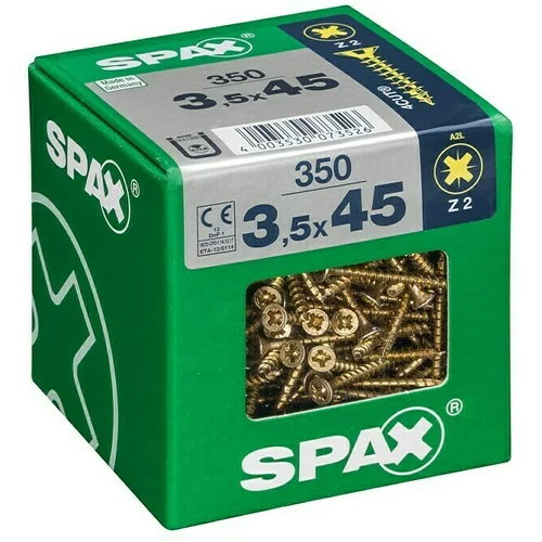 SPAX Univerzalni vijak (3,5 x 45 mm, Puni navoj, 350 Kom.)