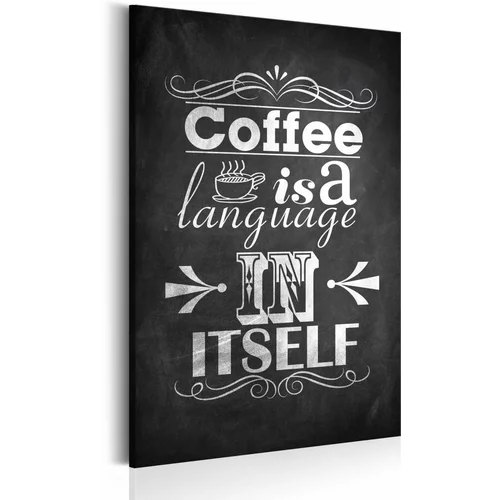  Slika - Coffee Language 80x120