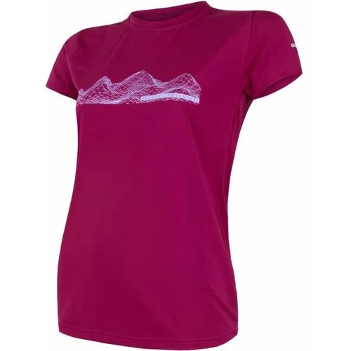 Sensor COOLMAX FRESH PT MOUNTAINS Ženska funkcionalna majica, boja vina, veličina