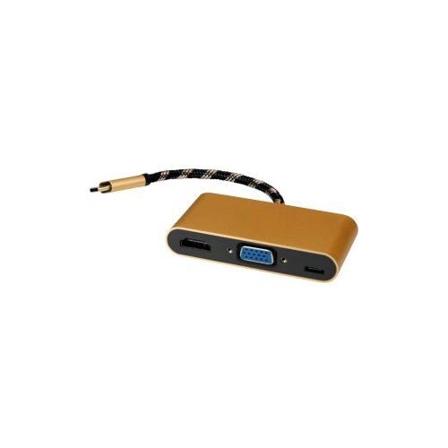 Roline USB-C priključni kabel 0.10 m 12.03.3155 crna/zlatna [1x mu&amp;scaron;ki konektor USB-C&amp;trade; - 1x ženski konektor HDMI] Slike