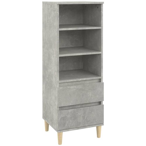 Maison Chic Visoka omara - Komoda - Predalnik betonsko siva 40x36x110 cm inženirski les, (21722133) Slike