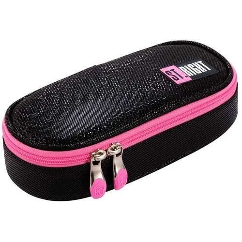 Unipap st.right black glitter ovalna pernica PC01 23x9,5x6cm Slike