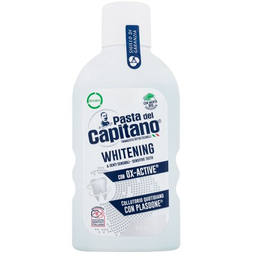 Pasta Del Capitano Whitening vodica za ispiranje usta i izbjeljivanje zuba 400 ml Cijene
