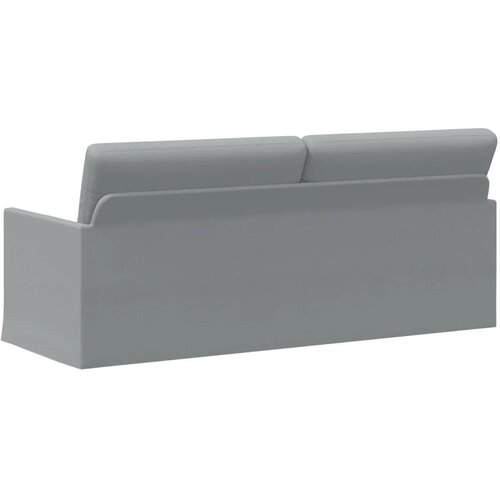 SOFA za 3 osobe Svjetlosiva 190 x 81 x 82 cm Tkanina - Svjetlosiva 180 cm Slike
