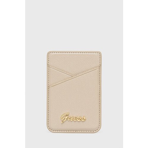 Guess gUWMSSASLGO ovitek za kartice MagSafe za iPhone 14, iPhone 13 - bež Cene