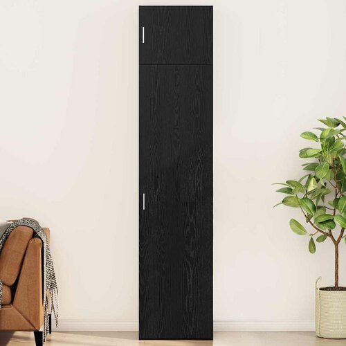 vidaXL Omarica za shranjevanje s polico Drugo Črni hrast 50 x 41 x 225 cm Cene