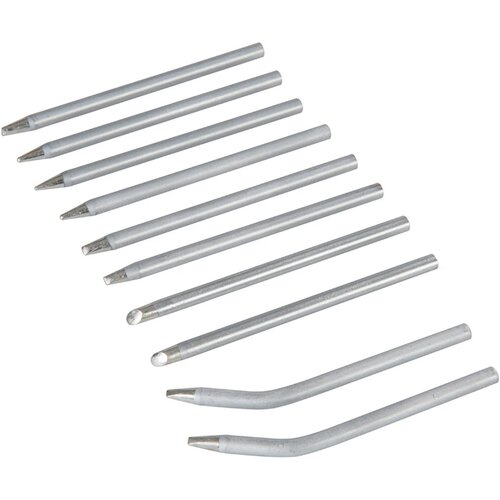 Silverline Soldering Iron Tips - 10 Pieces Cene