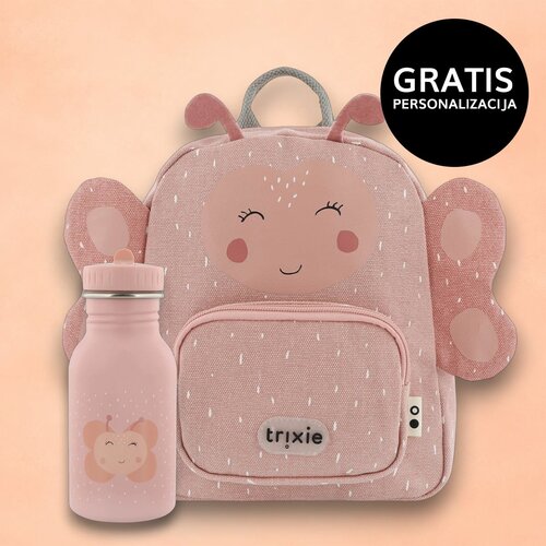 Trixie otro&amp;scaron;ki nahrbtnik small + steklenička 350 ml mrs. butterfly Slike